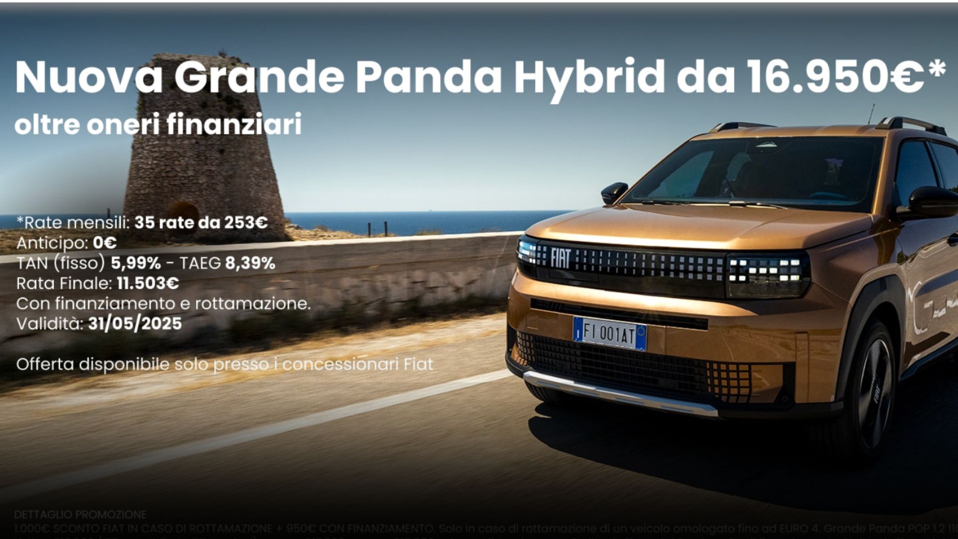 Promo Fiat Grande Panda da 16.950€ - Promo Fiat