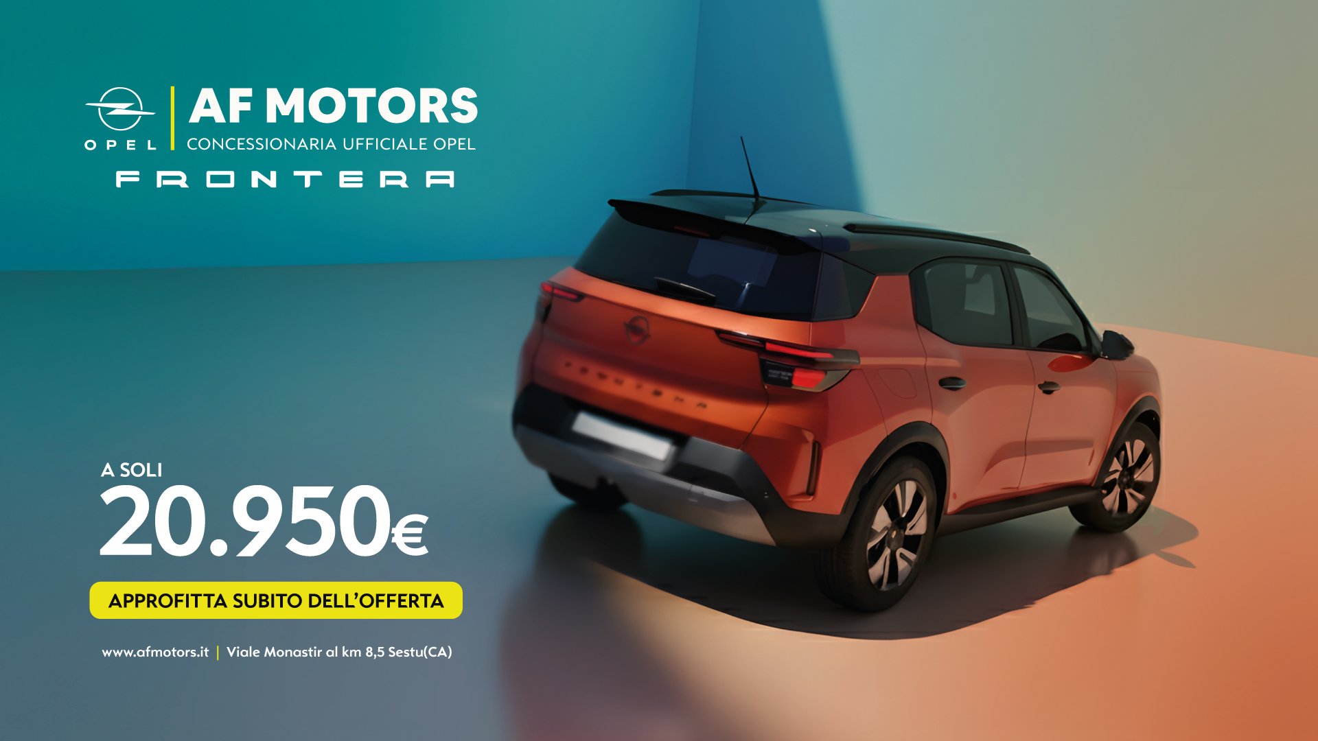 Promo Opel Frontera AF Motors - Tua a 20.950€ solo fino al 31 ottobre