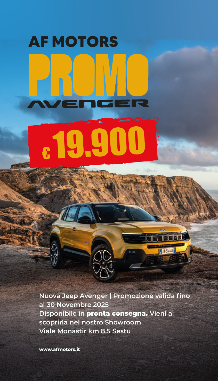 Promo Jeep Avenger AF Motors Promozioni AF Motors Novembre