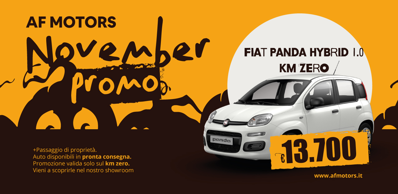 Promo Fiat Panda Novembre AF Motors - Promo Fiat Cagliari