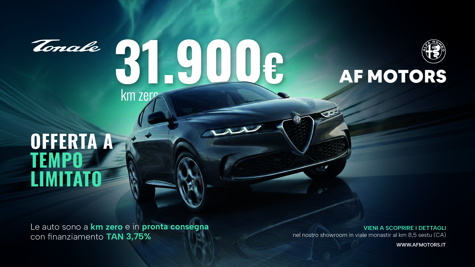 Promo Alfa Romeo Tonale KM 0 AF MOTORS Cagliari - Promo Alfa Romeo Cagliari