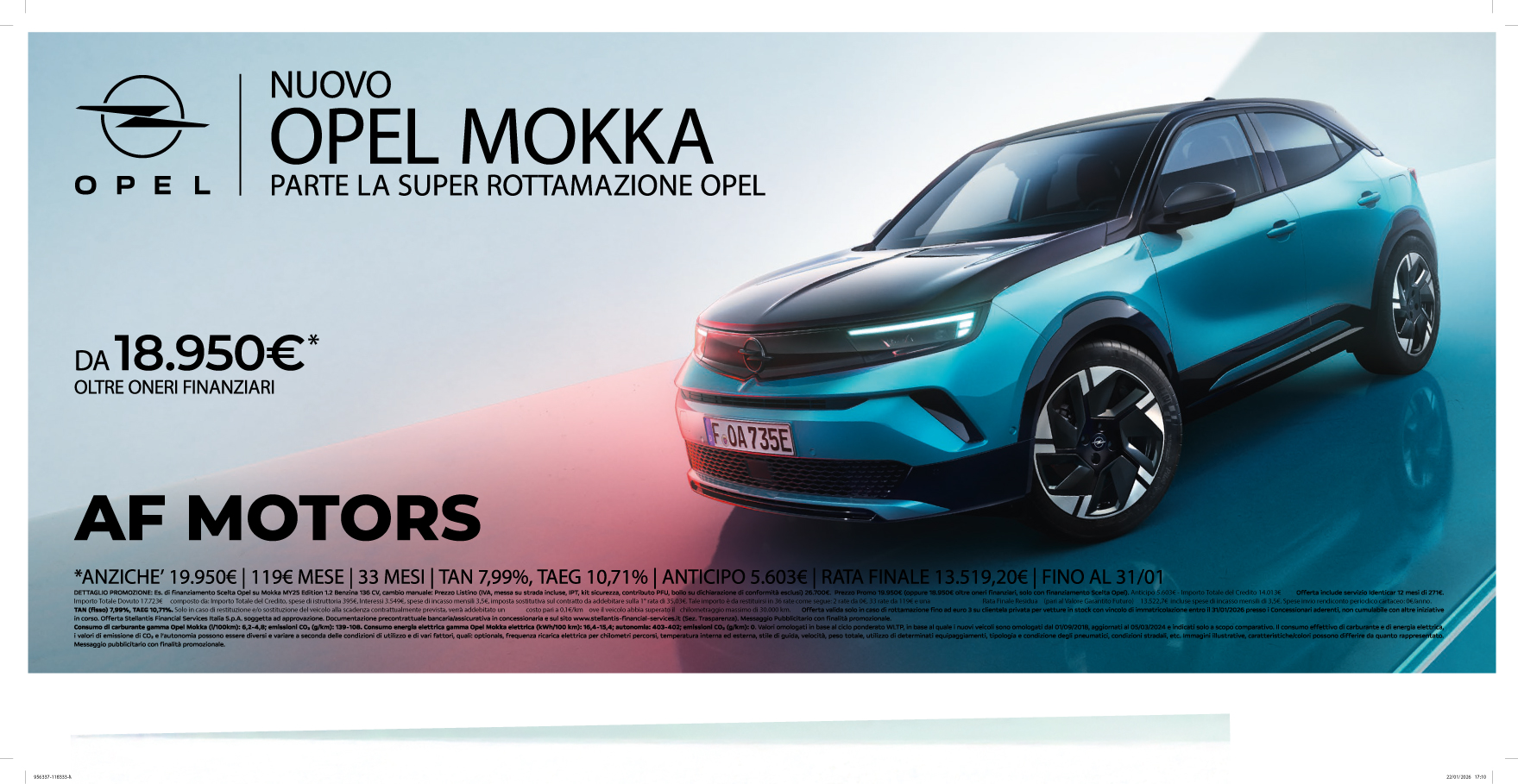 Promo Opel Mokka Cagliari AF Motors