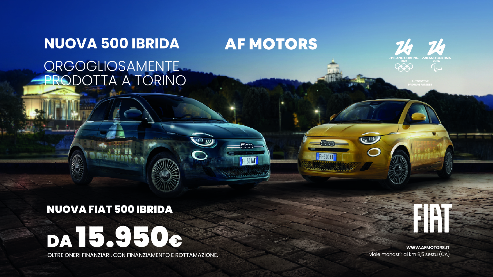 Promo Fiat 500 Ibrida AF Motors Cagliari