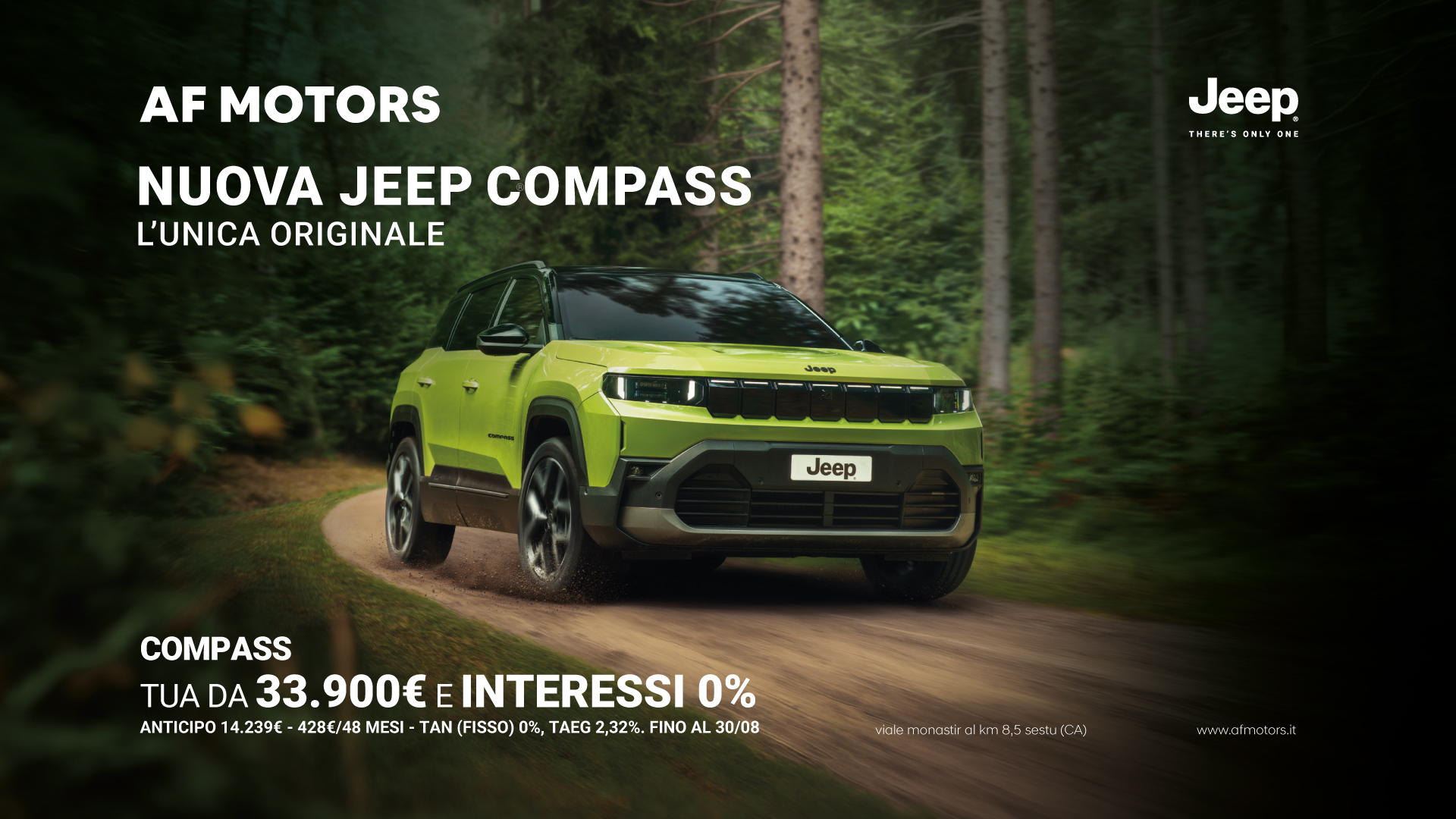 Promo Jeep Compass Agosto - AF Motors Cagliari Sestu