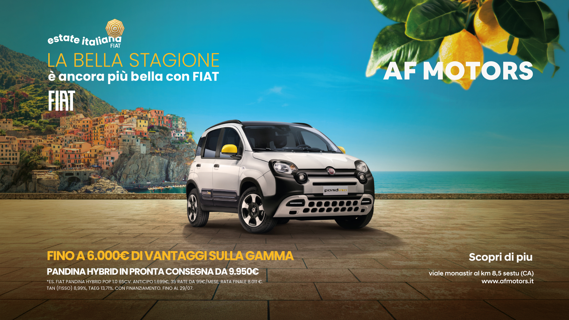 Promo Fiat Pandina Cagliari Promo Fiat Panda Luglio